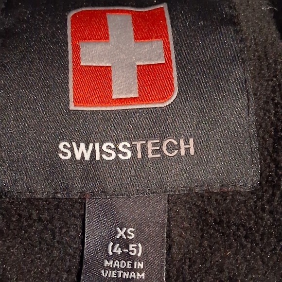 Swiss Tech Children's Black Hooded Full Zip Jacket Size XS(4-5) - Picture 2 of 11
